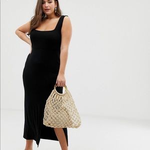 Maxi dress with slit